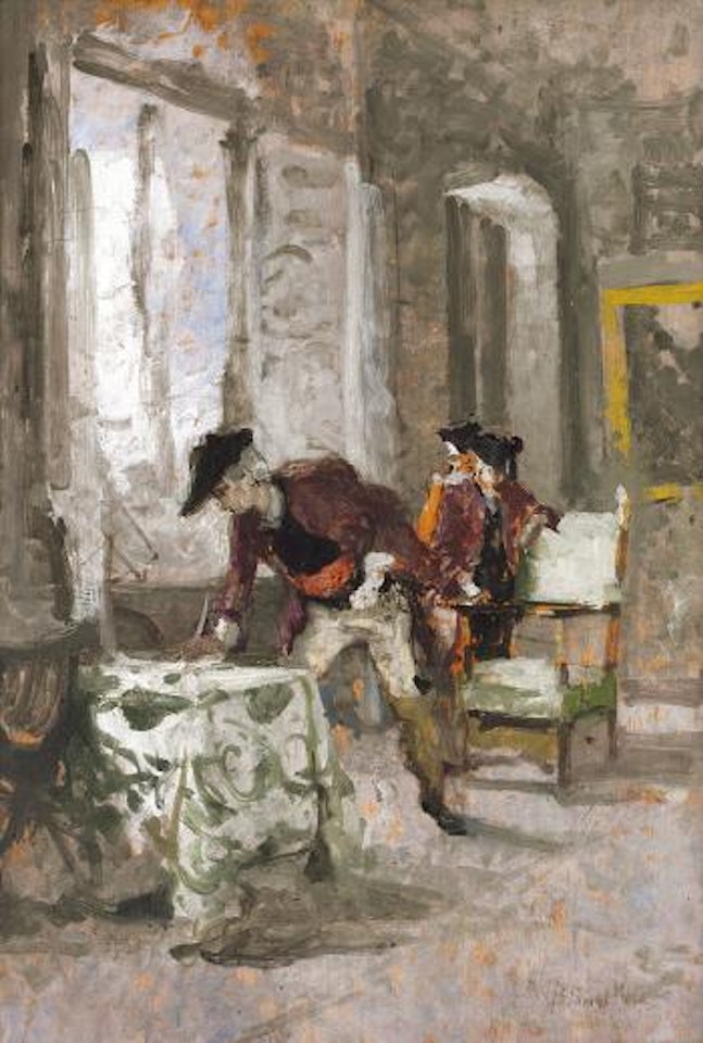 Prima del duello by Mose Bianchi