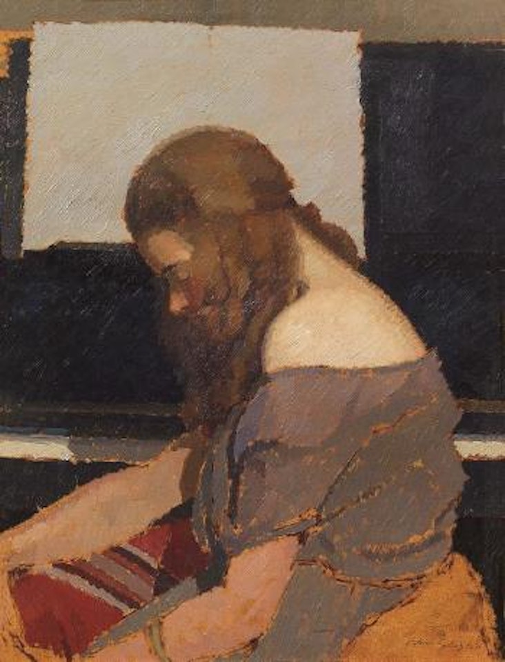 Fanciulla al pianoforte by Oscar Ghiglia