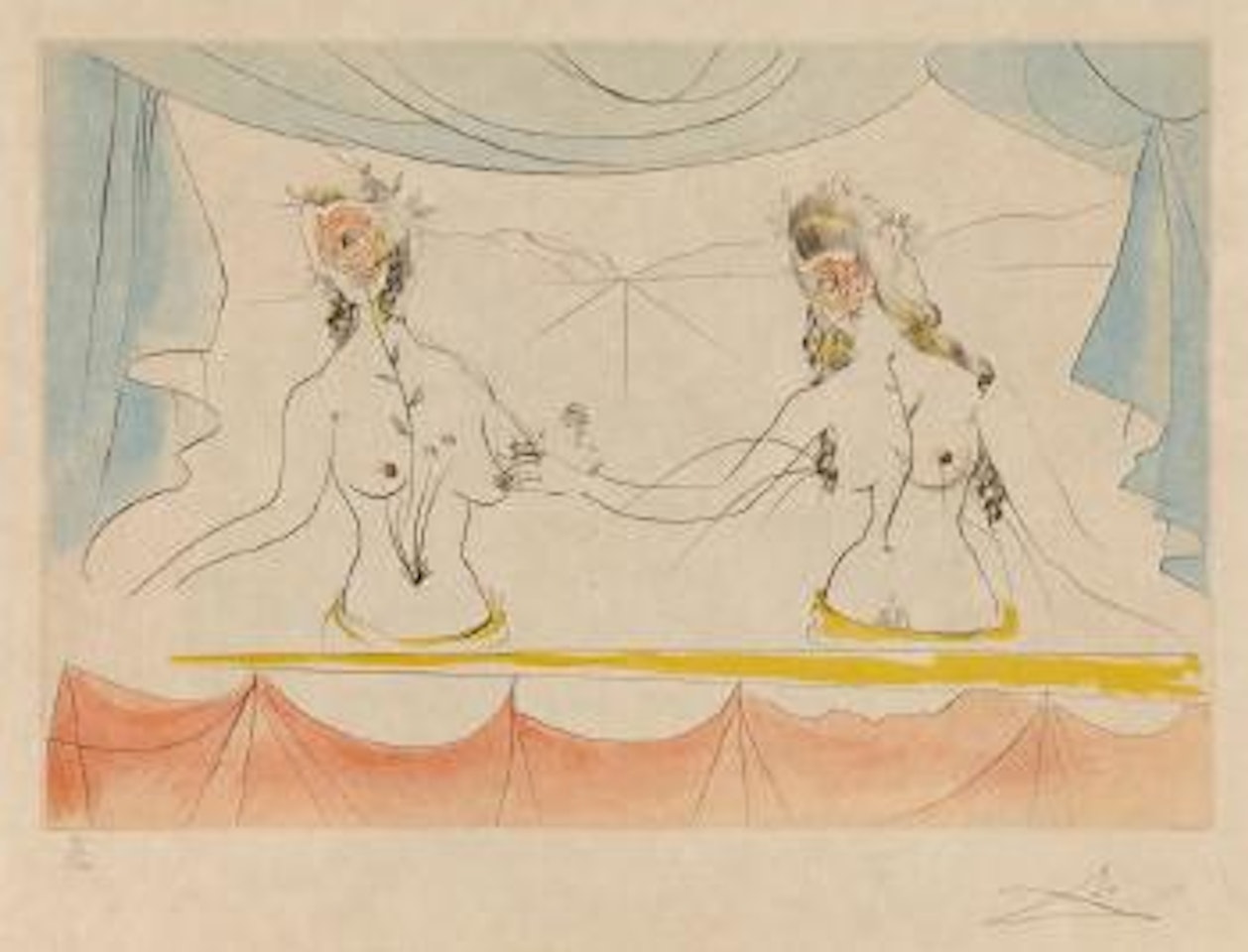 Les dames de la renaissance by Salvador Dali