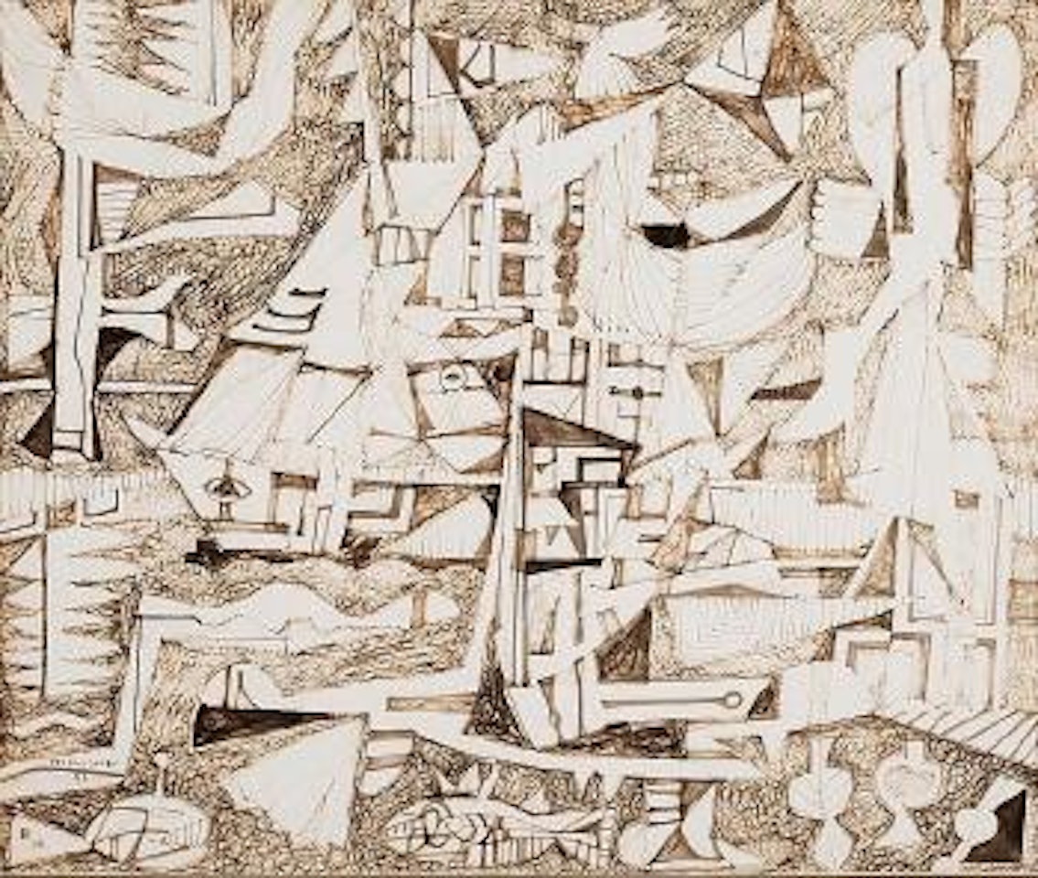 Reti e pesci [Nets and fishes] by René Portocarrero