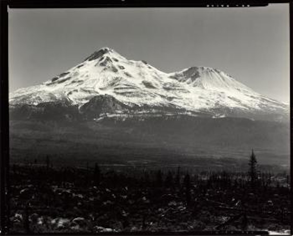 Snow covered mountain by Edward Weston
