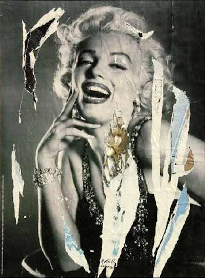 Marilyn scherzosa by Mimmo Rotella