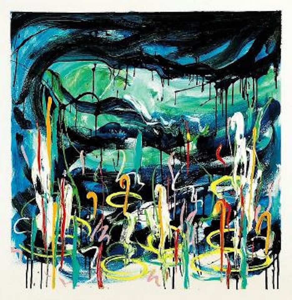 Gigli d'acqua [Waterlilies] by Mario Schifano
