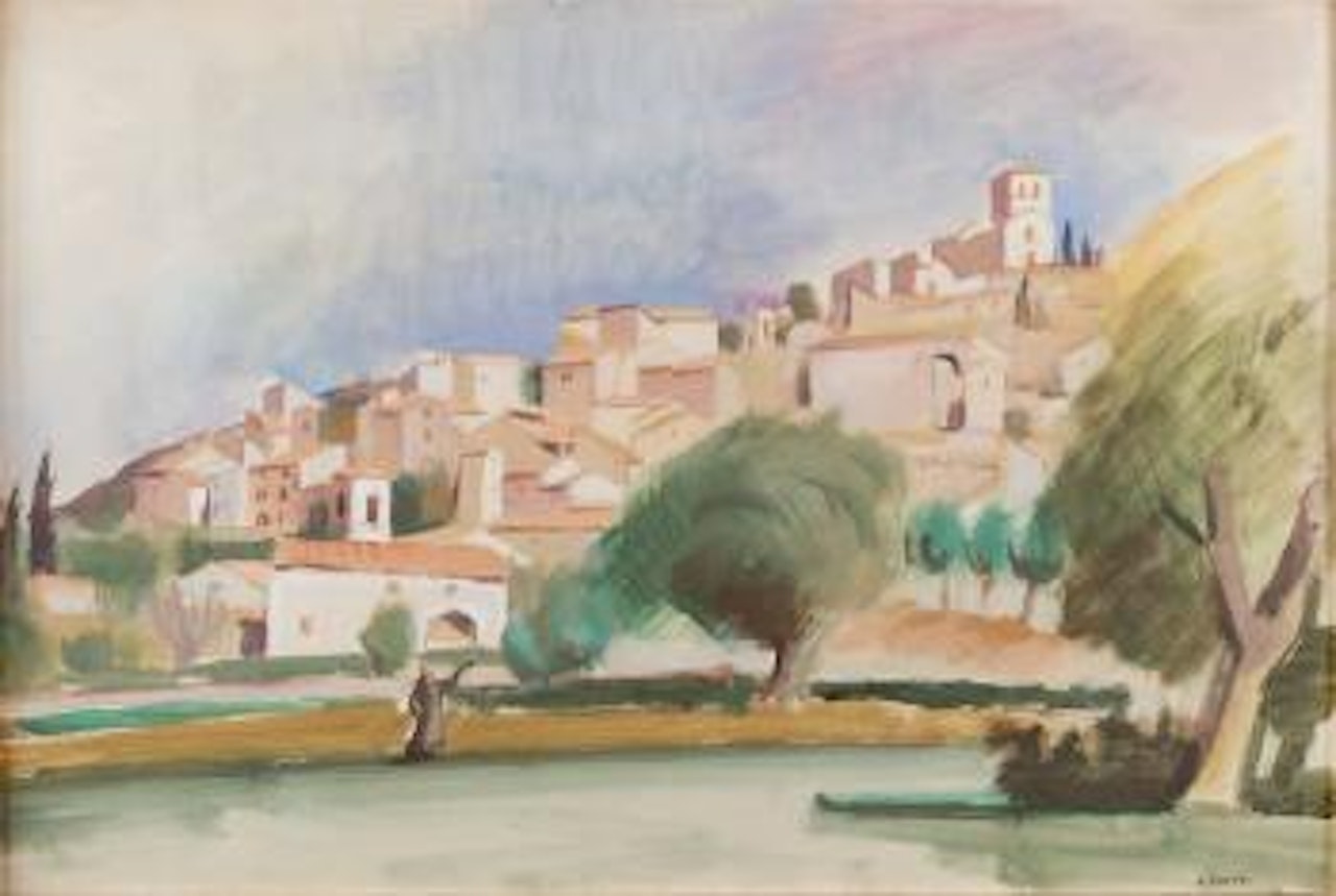 Le village de Mirmande, Drôme by André Lhote