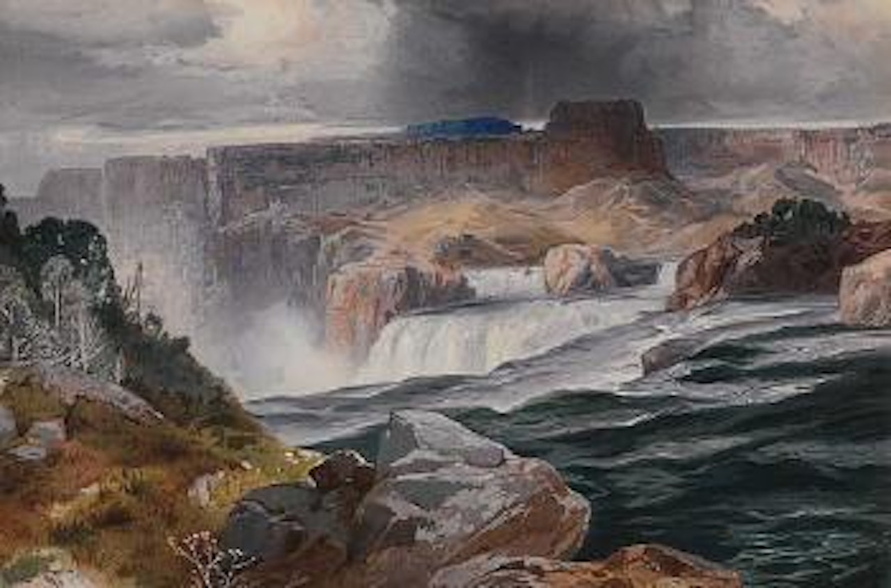 The Great Falls of Snake River, Idaho Territory by Thomas Moran