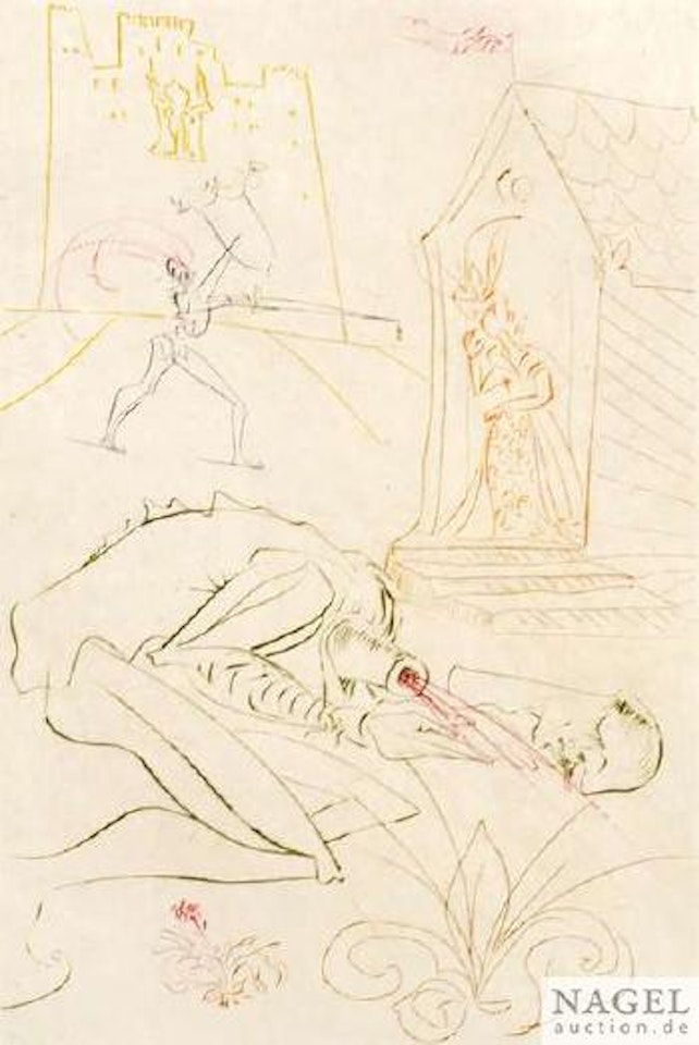 La Dame de Malehaut by Salvador Dali