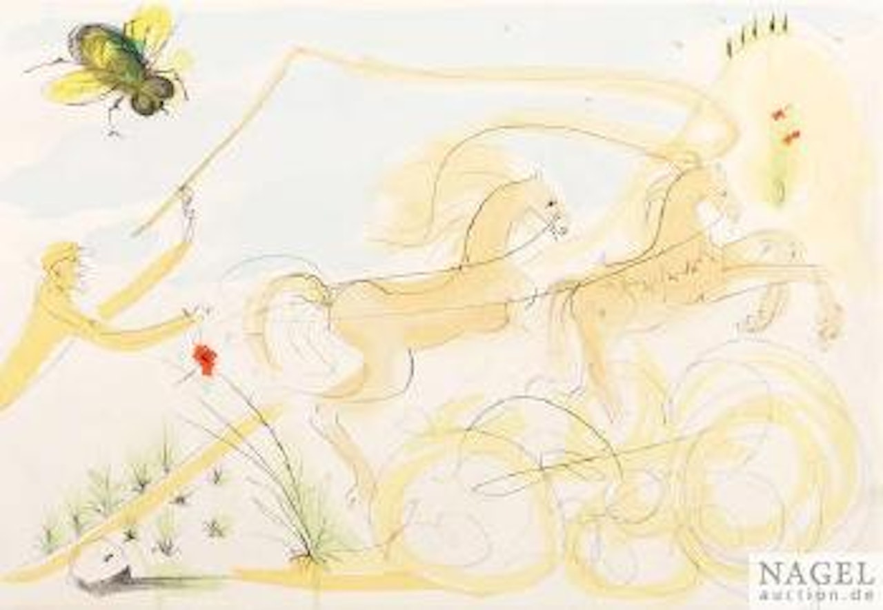 Die Landkutsche und die Fliege by Salvador Dali