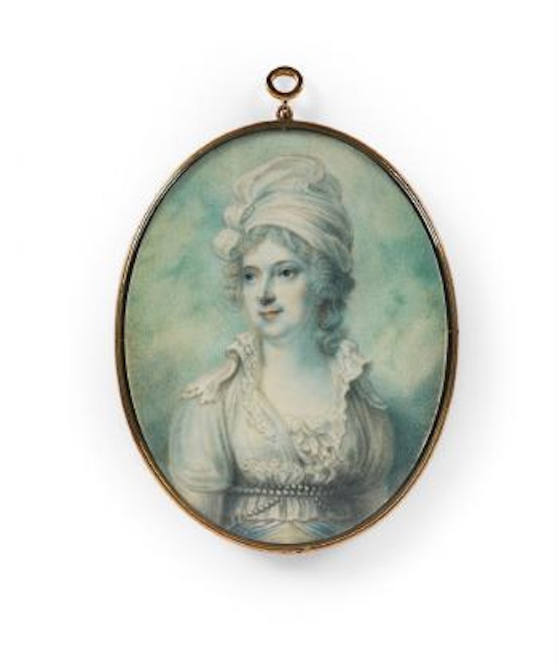 An English portrait of Maria Marowe, Lady Eardley by Richard Cosway