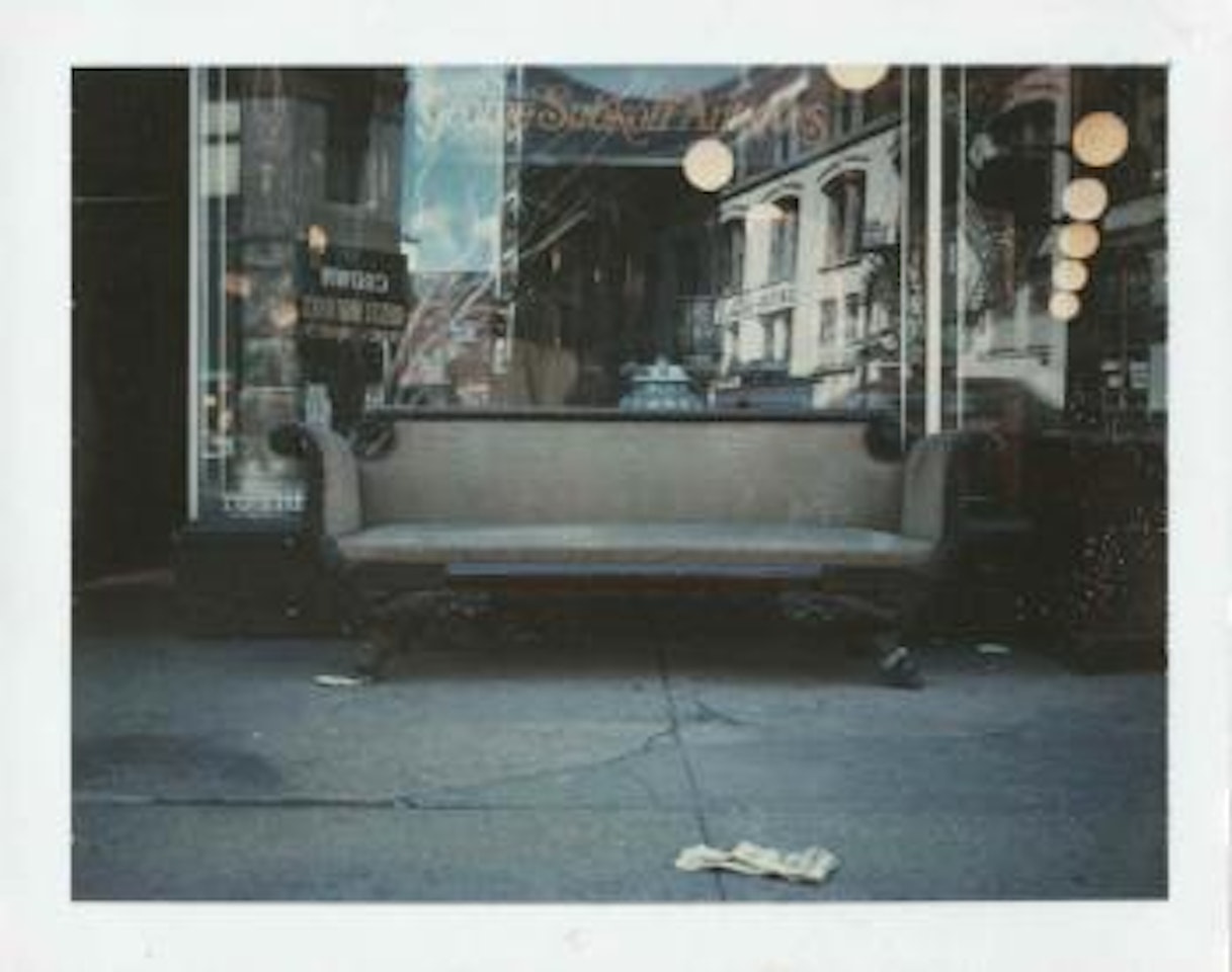 Sofa on Sidewalk by Andy Warhol