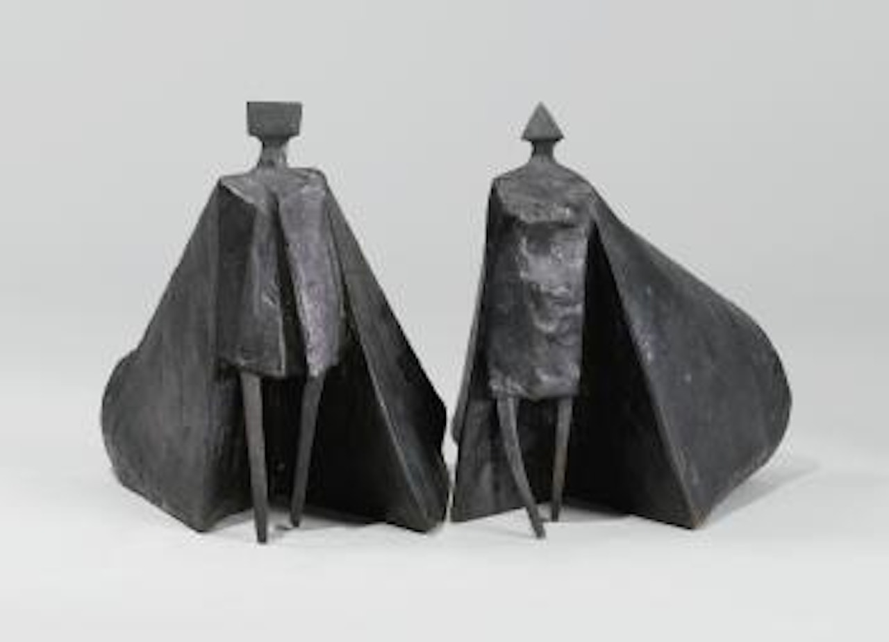 Walking cloaked figures VII by Lynn Chadwick