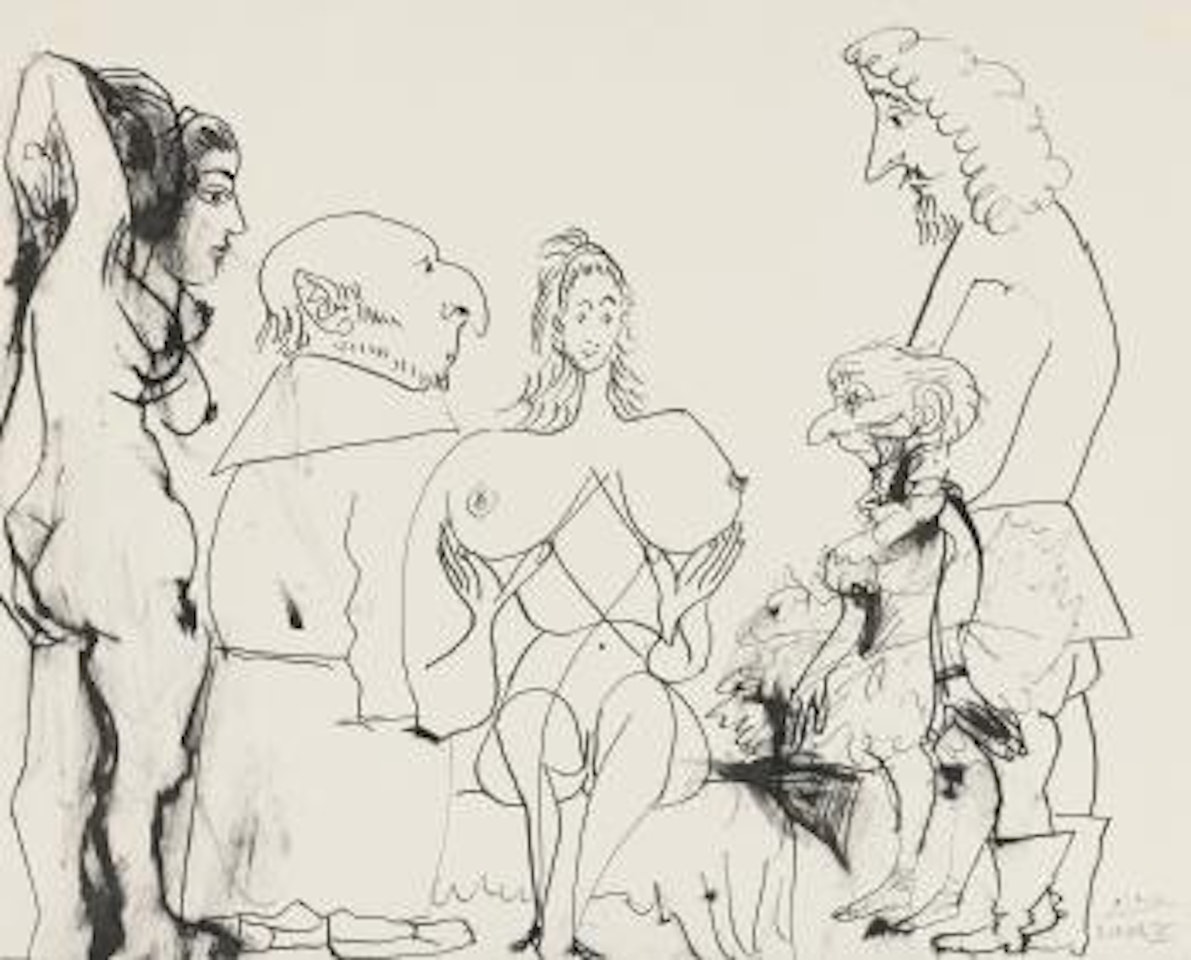 Cinq Personnages by Pablo Picasso