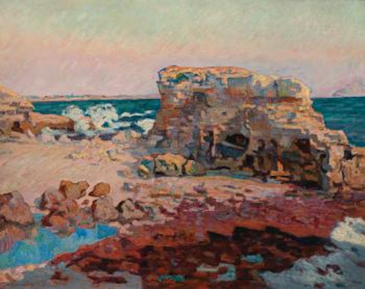 Les Rochers À Saint Palais by Armand Guillaumin