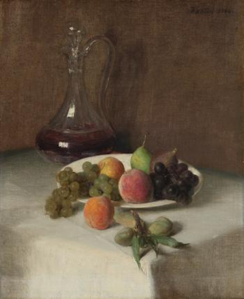 Nature Morte À La Carafe by Henri Fantin-Latour