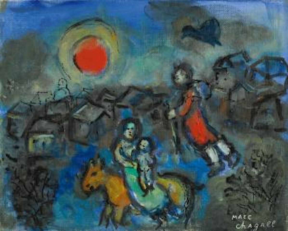 La fuite en Egypte by Marc Chagall