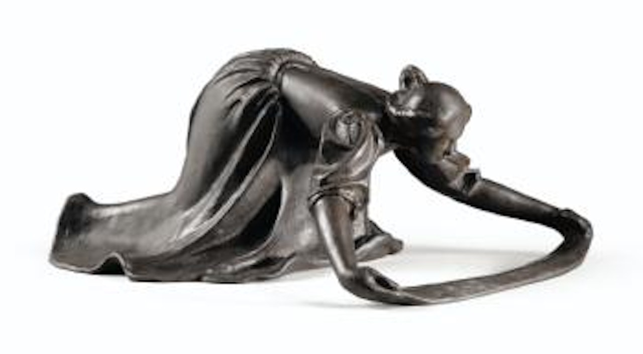 La Lavandière (Marteau De Porte, Femme Étendant Du Linge) by Aristide Maillol