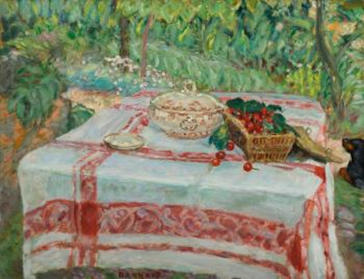 Nature morte aux cerises by Pierre Bonnard
