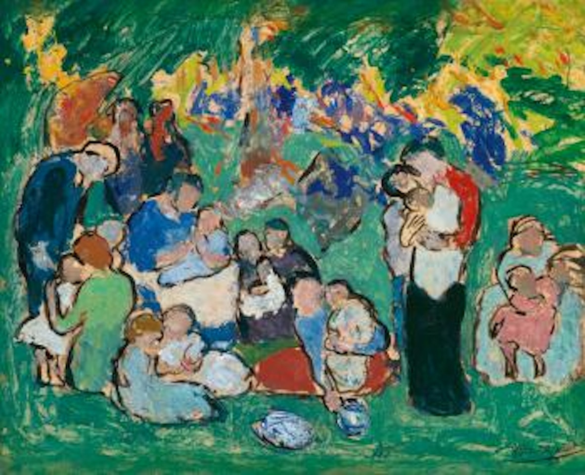 Enfants Dans Le Jardin Du Luxembourg by Pablo Picasso