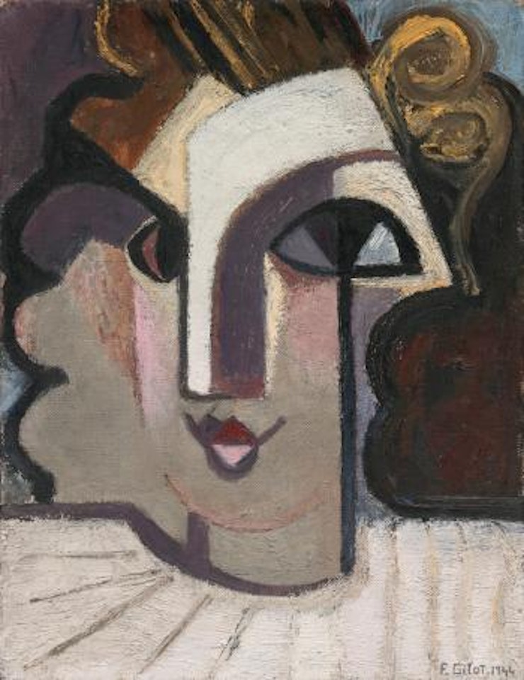 Portrait de Geneviève en Blanc by Françoise Gilot