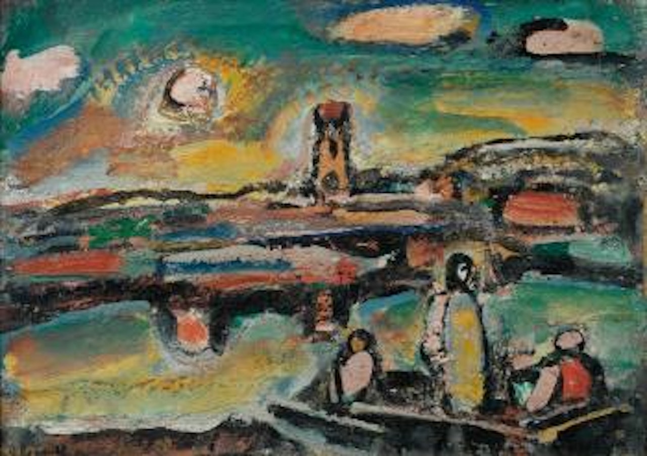 Christ sur Le Lac De Tibériade by Georges Rouault