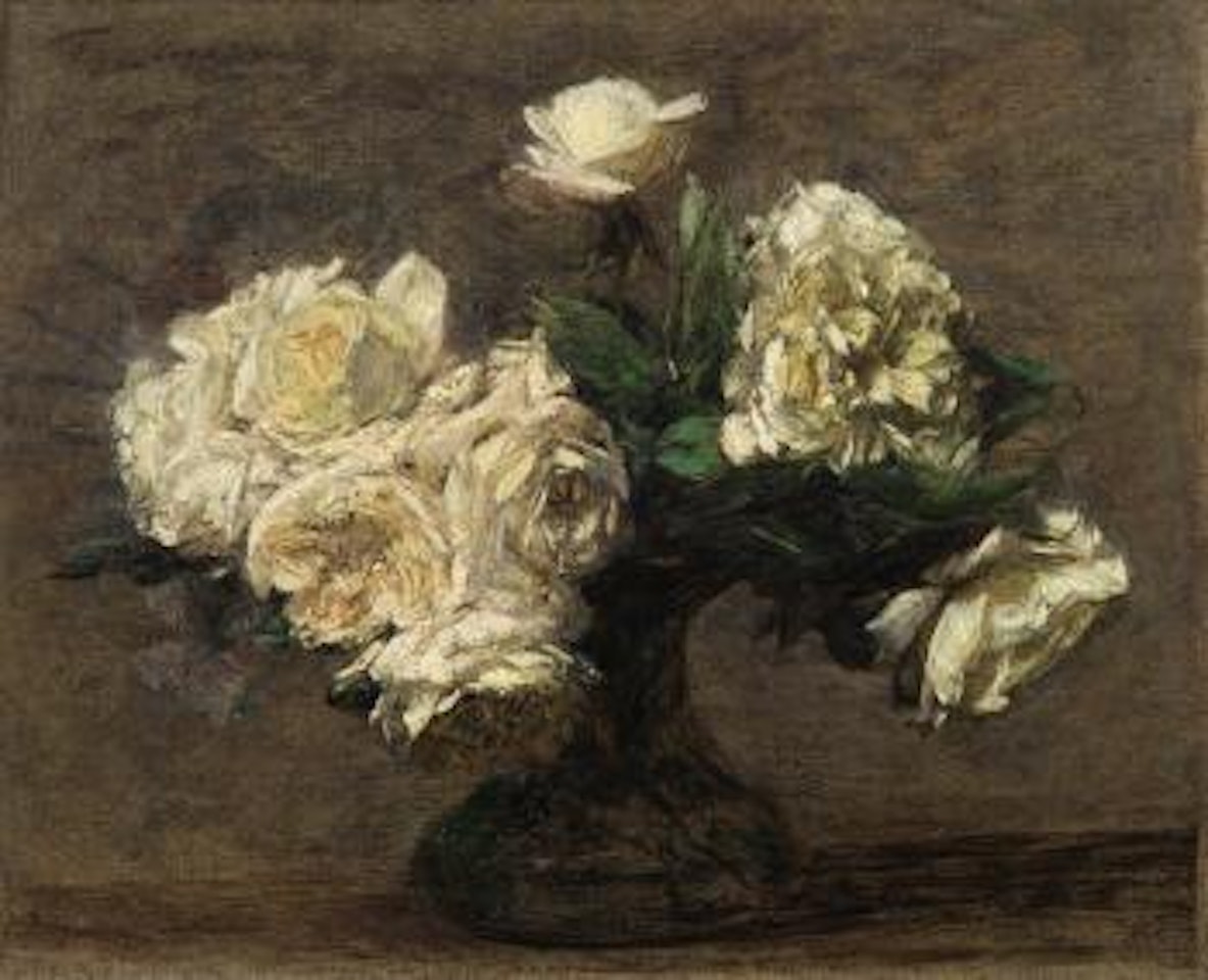 Roses Jaunes Dans un vase by Henri Fantin-Latour