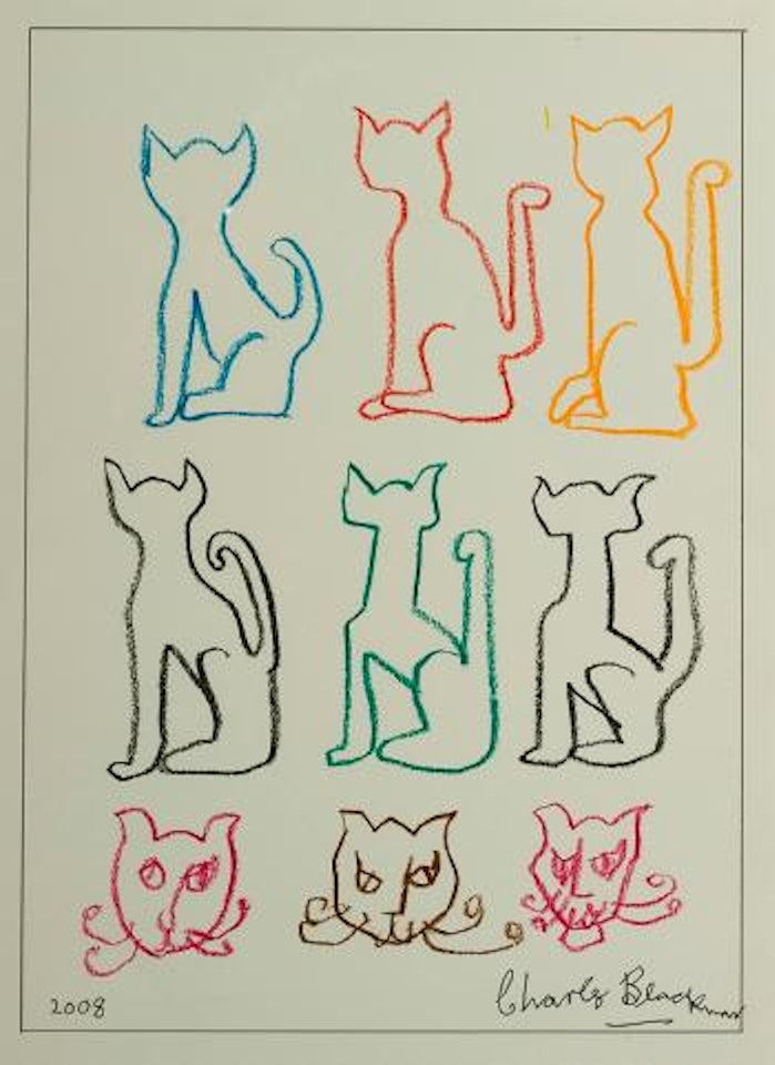 Cats by Charles Blackman