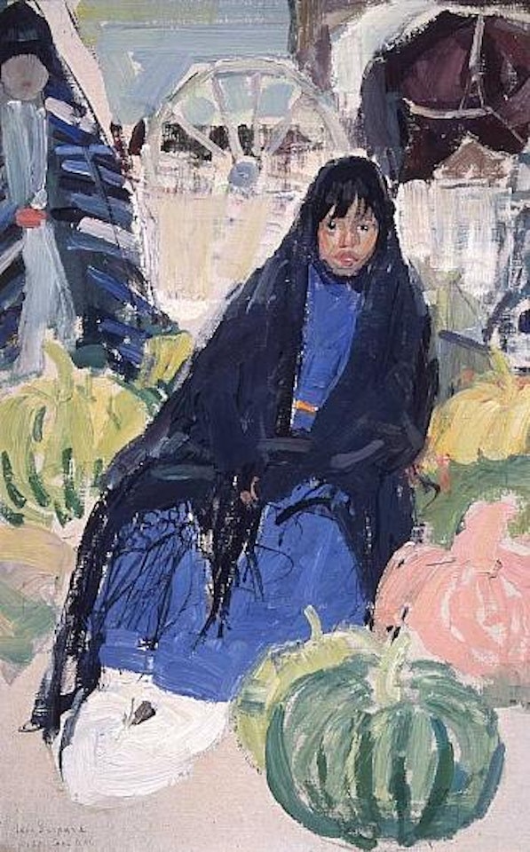 Girl with Melons by Leon Gaspard