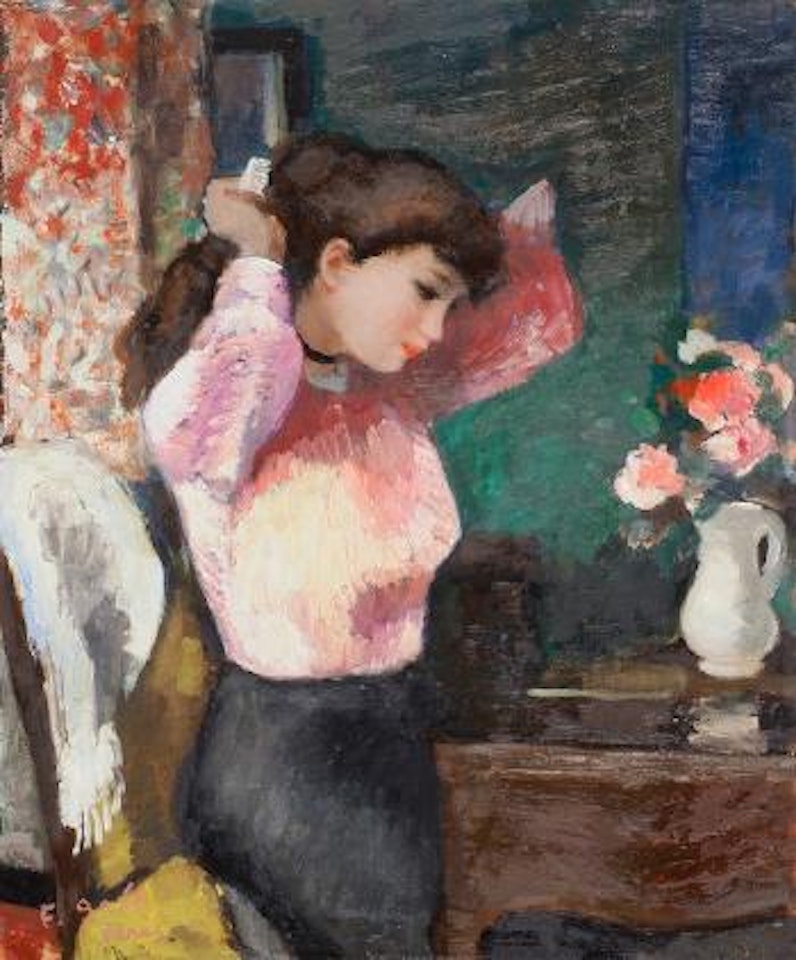 La Coiffeuse au Bouquet by François Gall