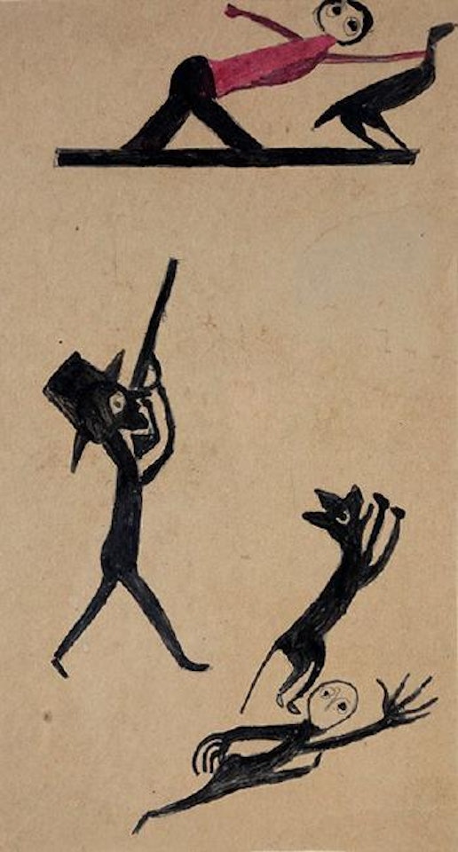 Chicken Stealing by Bill Traylor