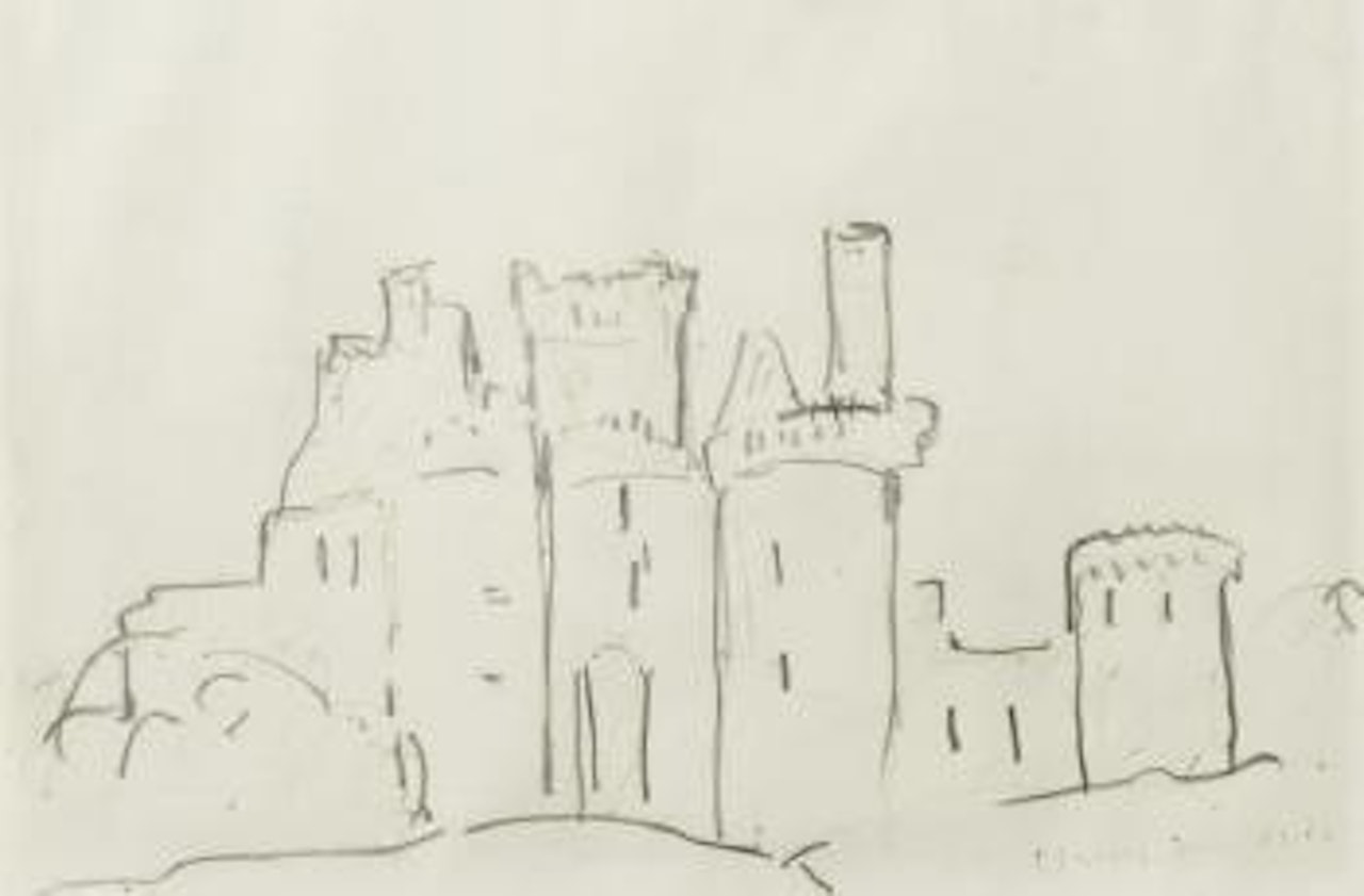 Caerlaverock Castle by Laurence Stephen Lowry