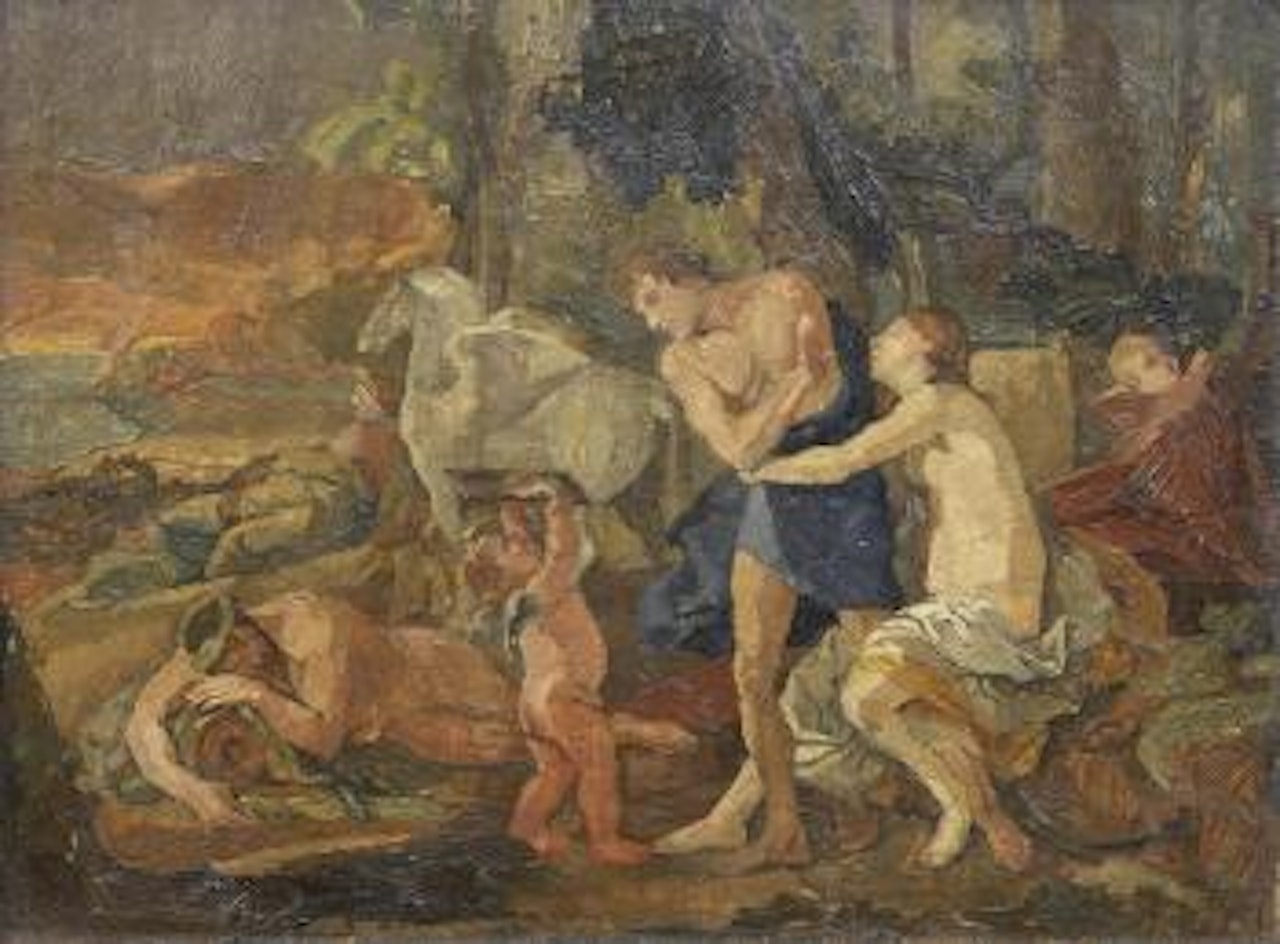 Cephalus and Aurora (after Poussin) by Euan Uglow