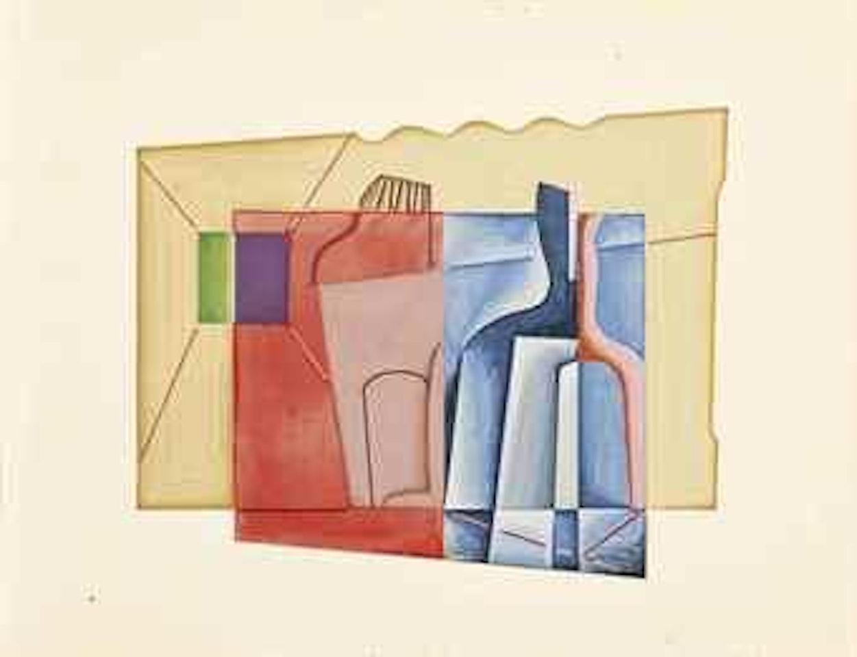 Still life with bottles by Stuart Davis