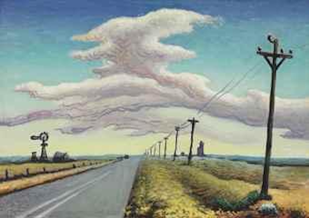 Texas Panhandle, Route #66 by Thomas Hart Benton