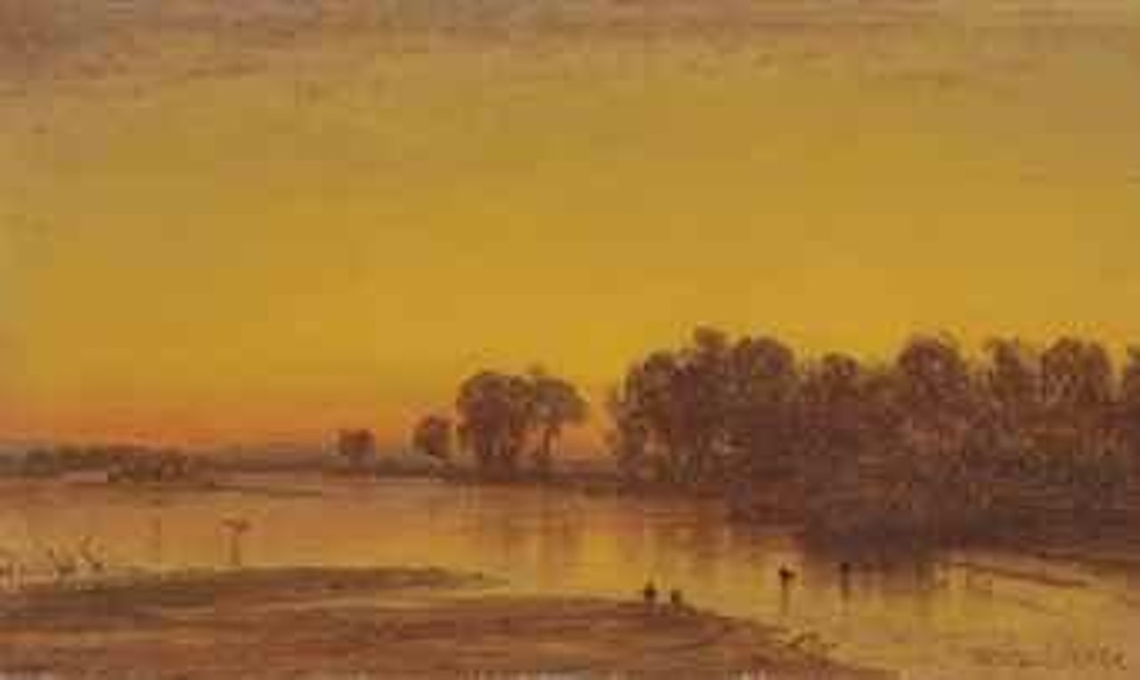 The platte river by Worthington Whittredge
