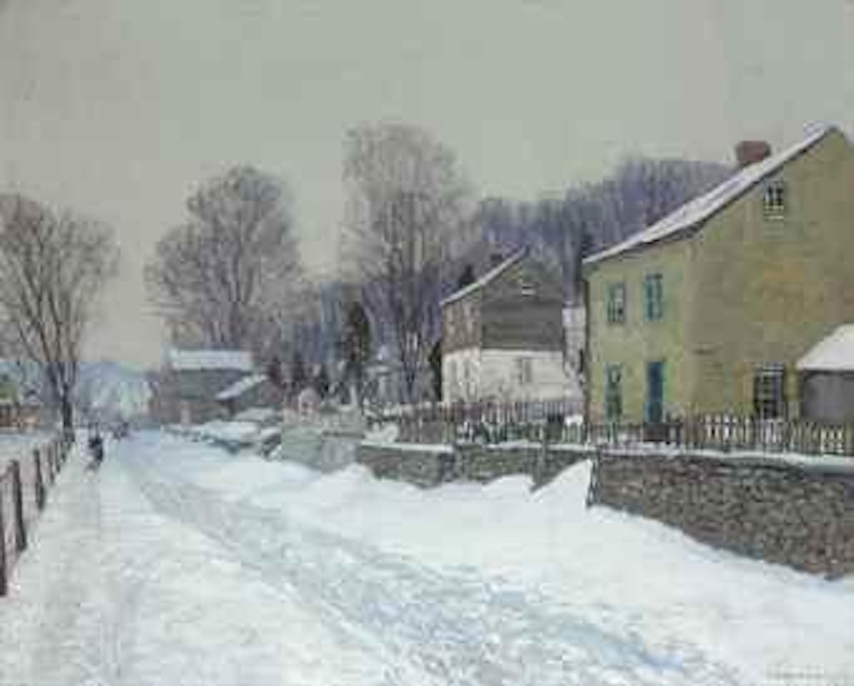 The Village of Center Bridge by Edward Willis Redfield