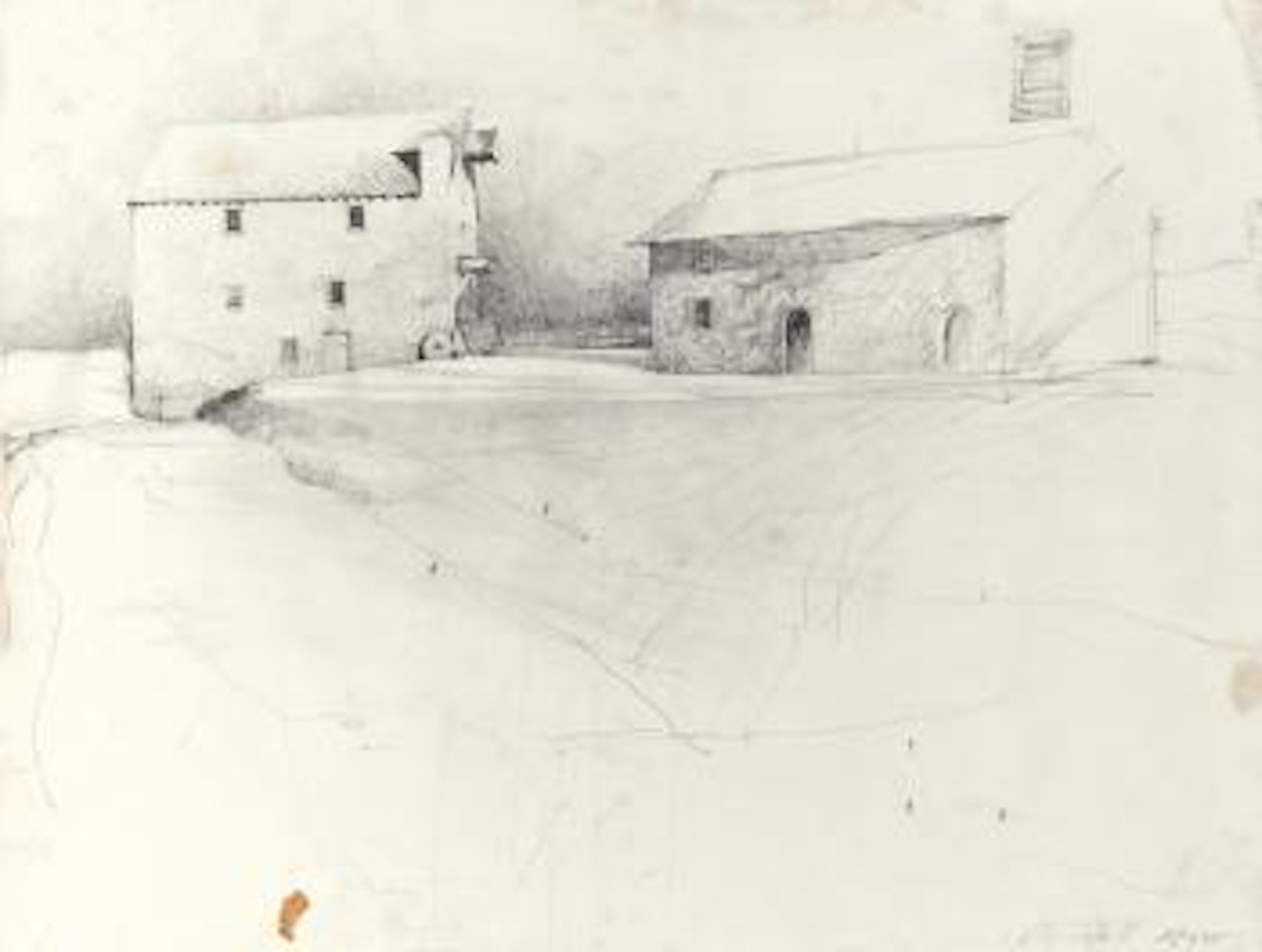 Study for Flood Plain by Andrew Wyeth
