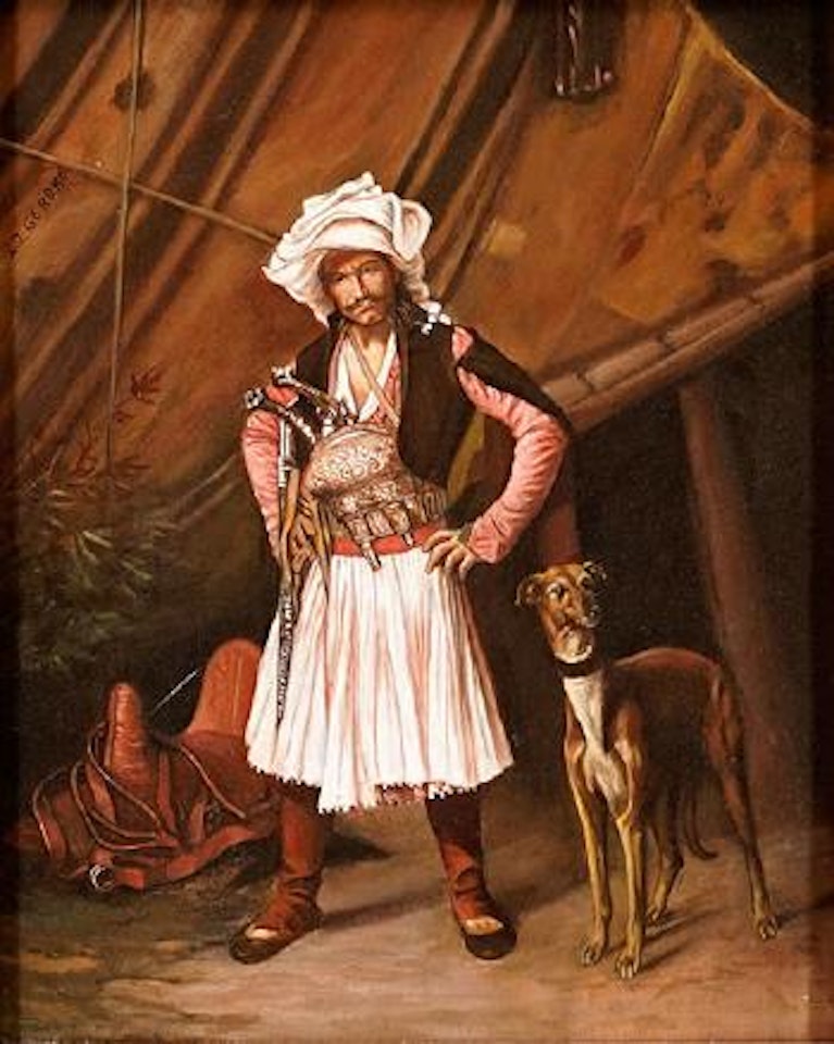 A man and his dog by Jean Léon Gérome