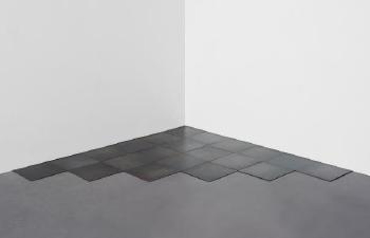 Sixth steel corner by Carl Andre