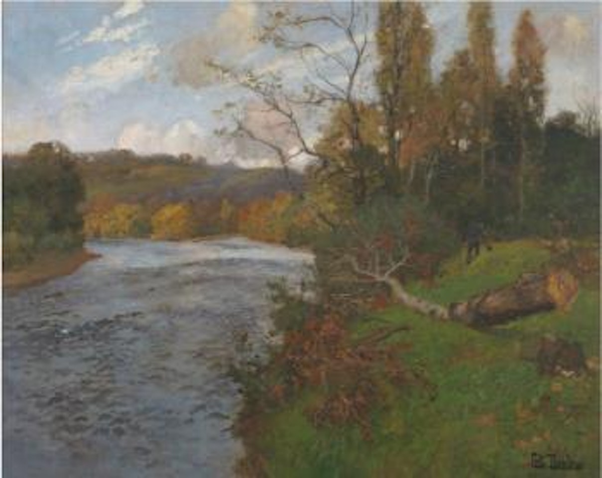 Landskap med Otta-elven by Fritz Thaulow
