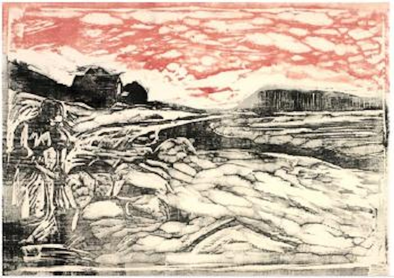 Klesvask ved vannkanten by Edvard Munch