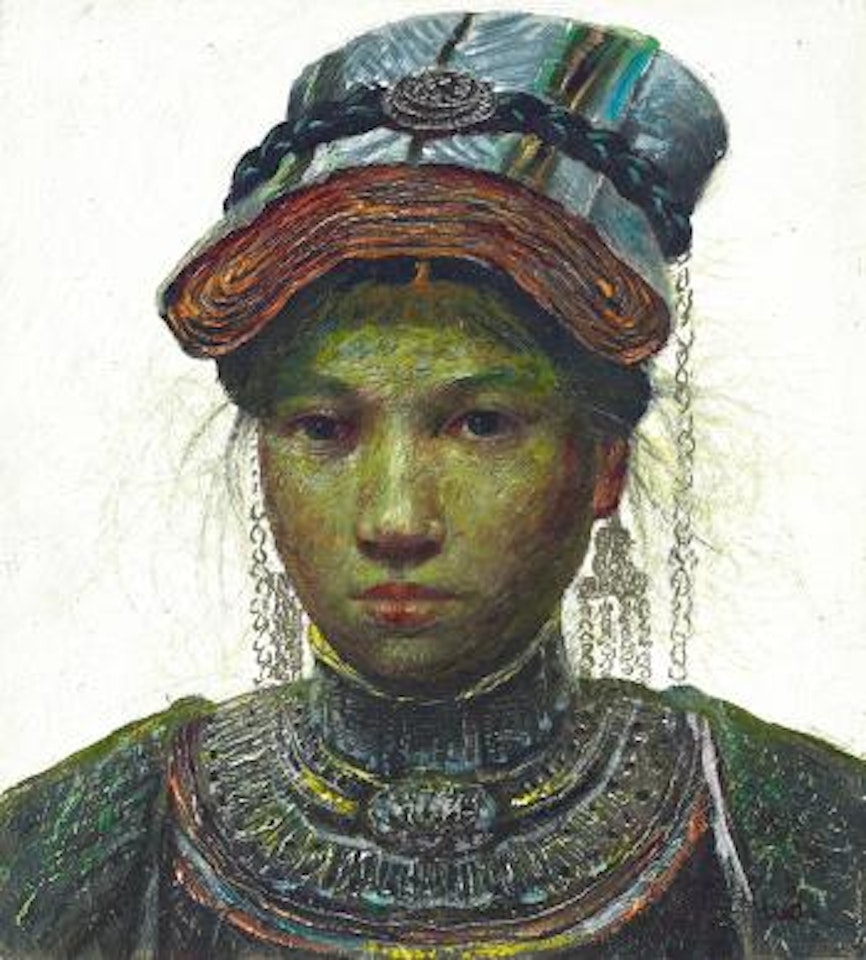 Tibetan Lady by Luo Zhongli