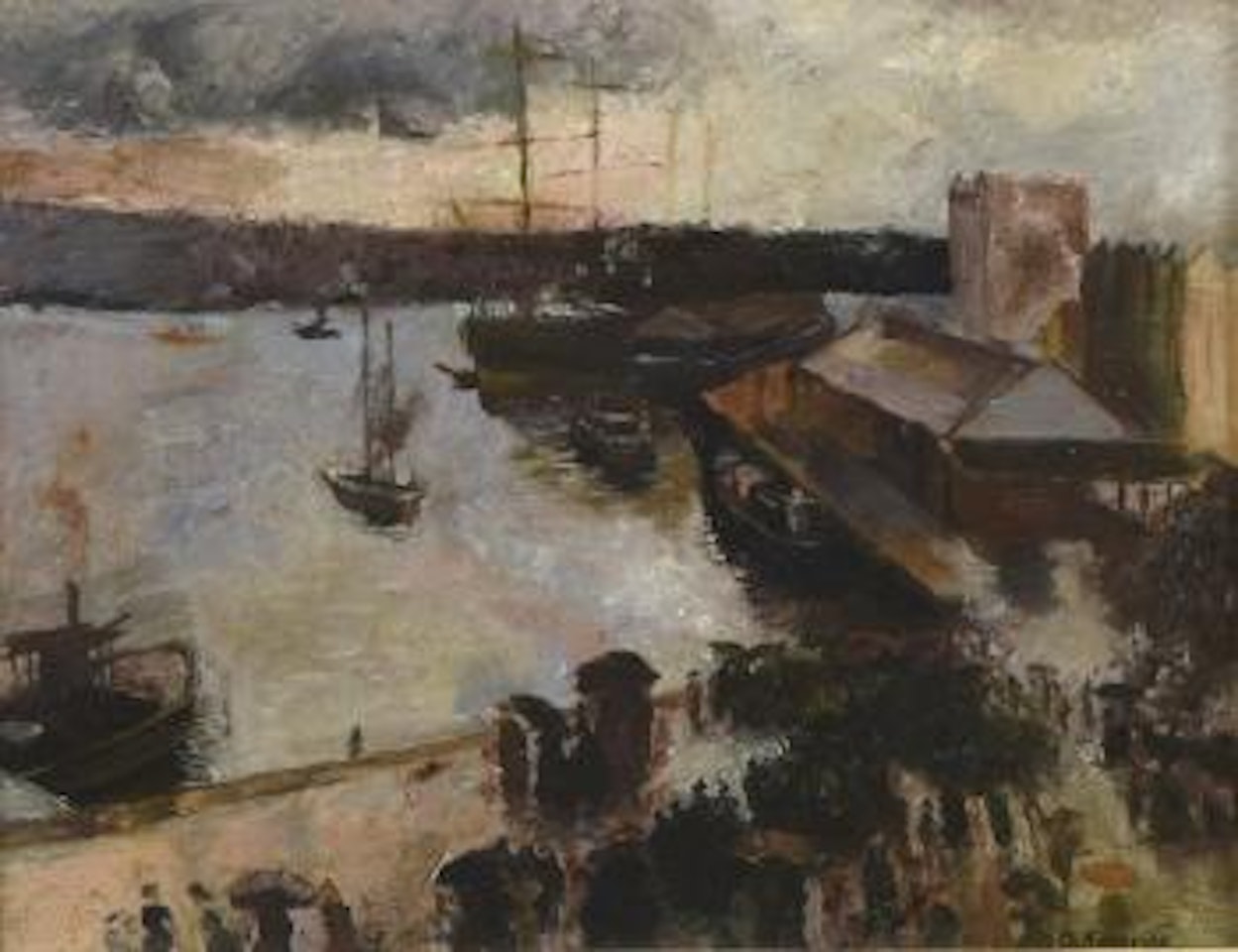Le Port by Konstantin Alekseevich Korovin