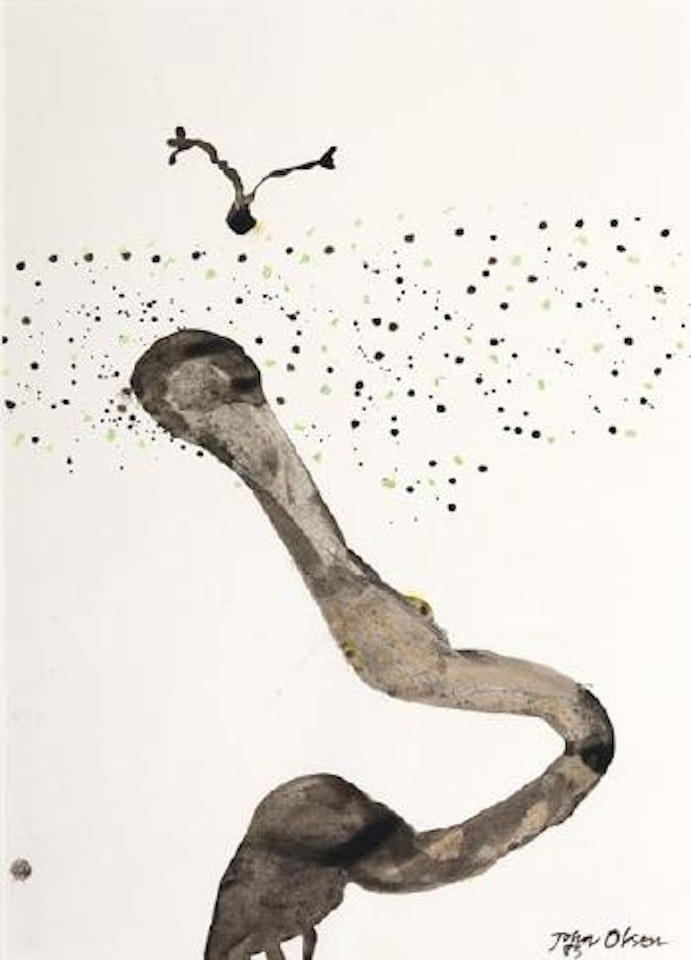 Frog and Spoonbill by John Olsen