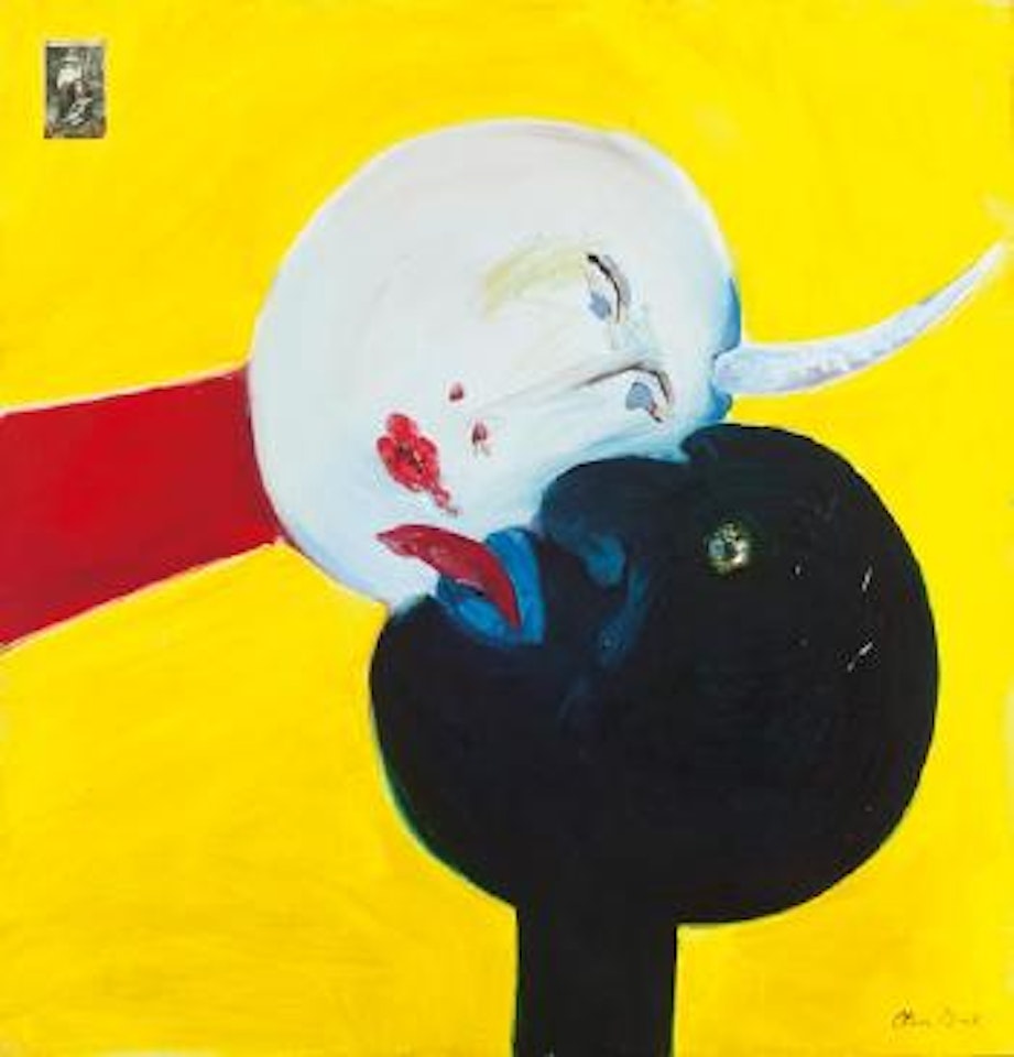 Picasso, with Door and Black Man On Yellow Background by Arthur Merric Bloomfield Boyd