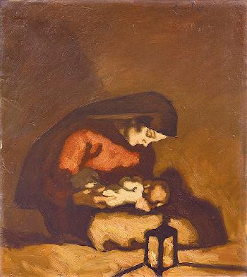 Madonna mit Kind by Albin Egger-Lienz