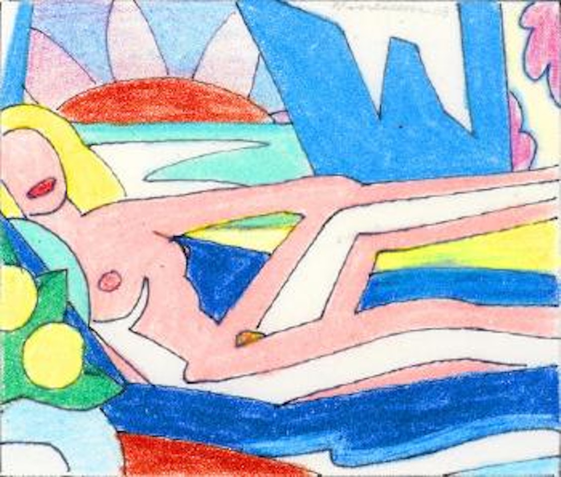 Study for sunset nude (Miami variation) by Tom Wesselmann