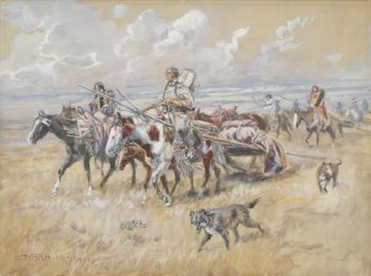 Women of the Plains by Charles M Russell