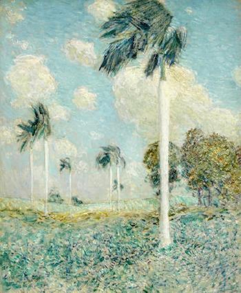Royal Palms, Melena, Cuba by Childe Hassam