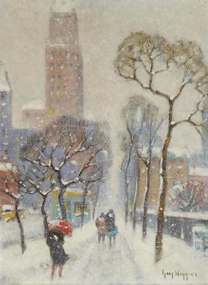 Upper 5th Avenue in Winter by Guy Carleton Wiggins