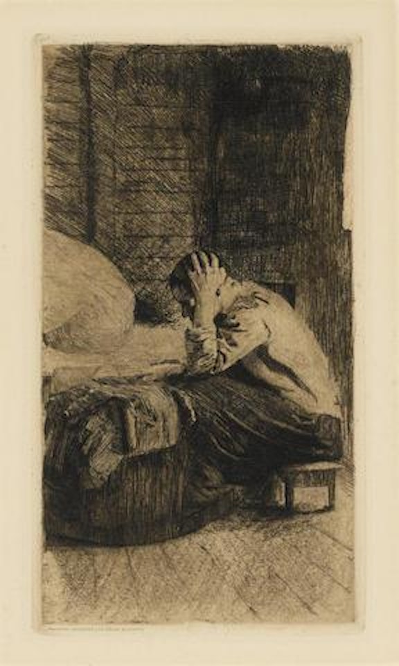 Frau An Der Wiege (K. 38; Kn. 40 IVa) by Kathe Kollwitz