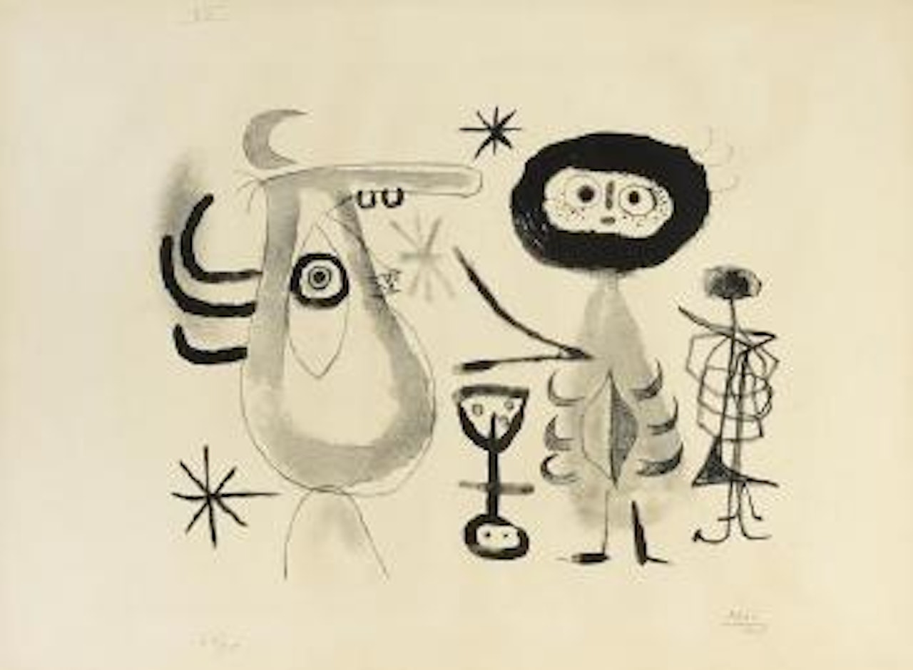 Pl. 6 , from Album 13 (M. 78; C. bk.18), 1948 by Joan Miró